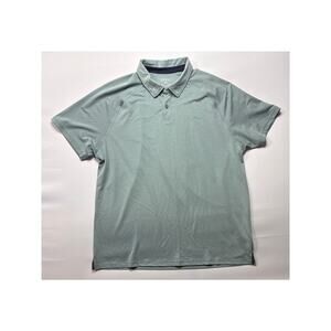 Rhone Men's Short Sleeve Blue Lightweight Golf Polo Shirt - Size XL